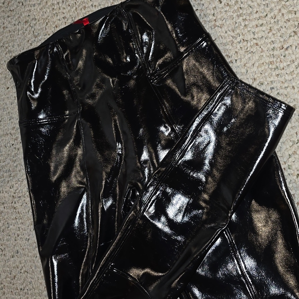 Spanx Faux Patent Leather Leggings